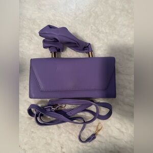 Purple Ruffle Crossbody Bag Purse Clutch Revolve Nastygal Topshop Forever 21